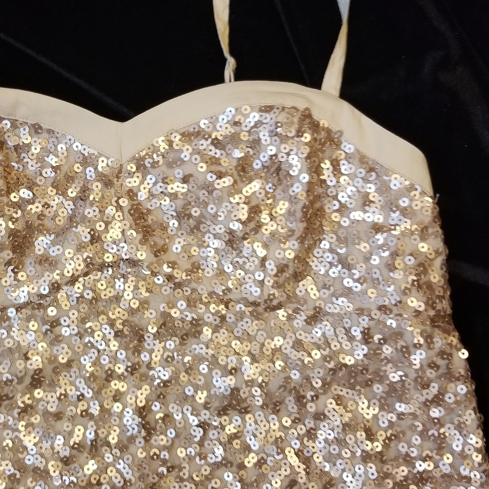 American Eagle sequin spaghetti strap tank top